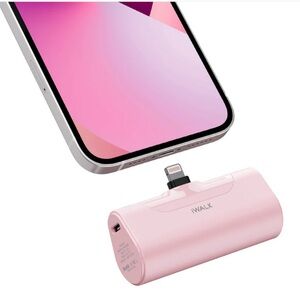 Pink Portable Charger for iPhone